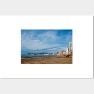 Benidorm Levante Beach Costa Blanca Spain Posters and Art